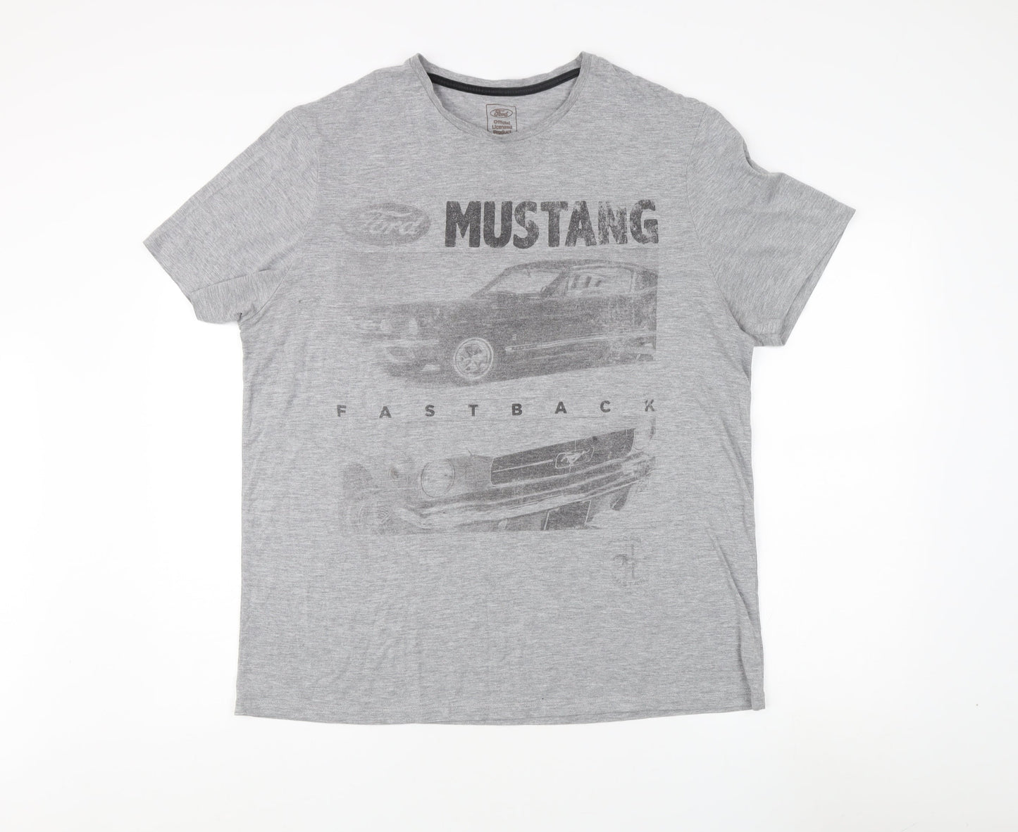 Ford Men's Grey XL Graphic T-Shirt, Cars Theme