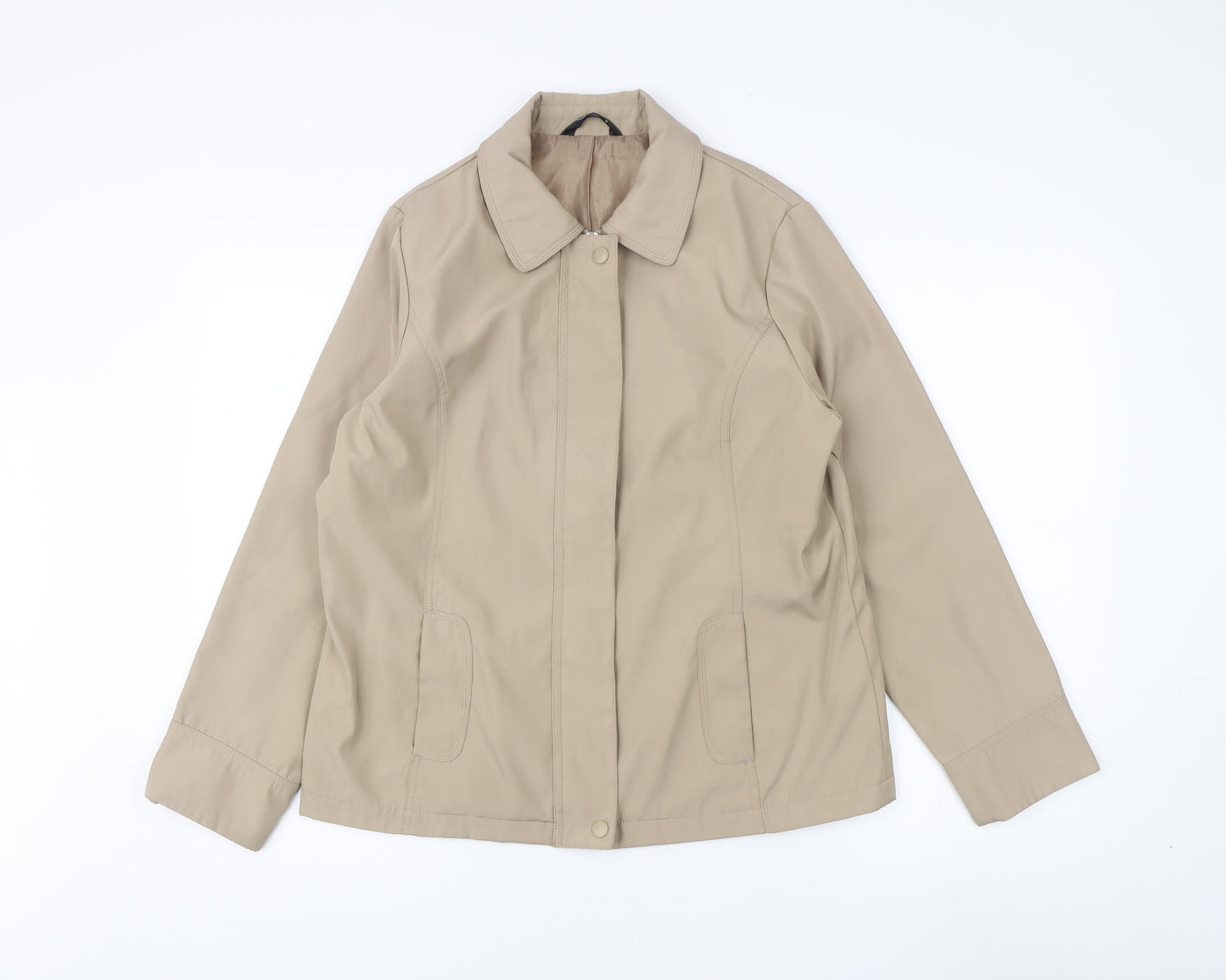 Bonmarché Women's Beige Mid-Length Jacket, S, Casual