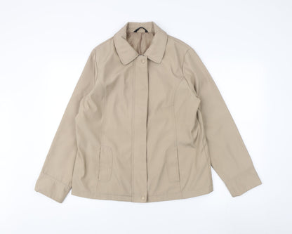 Bonmarché Women's Beige Mid-Length Jacket, S, Casual