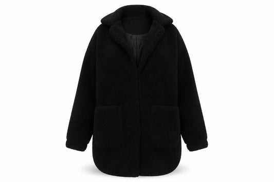 Brave Soul Black Women's Mid-Length Coat Size S