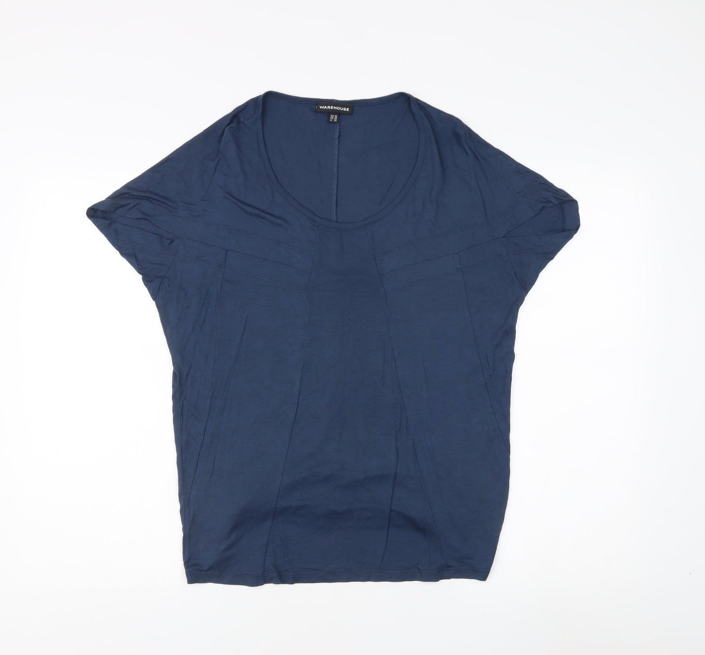 Warehouse Women's Blue T-Shirt Size 10
