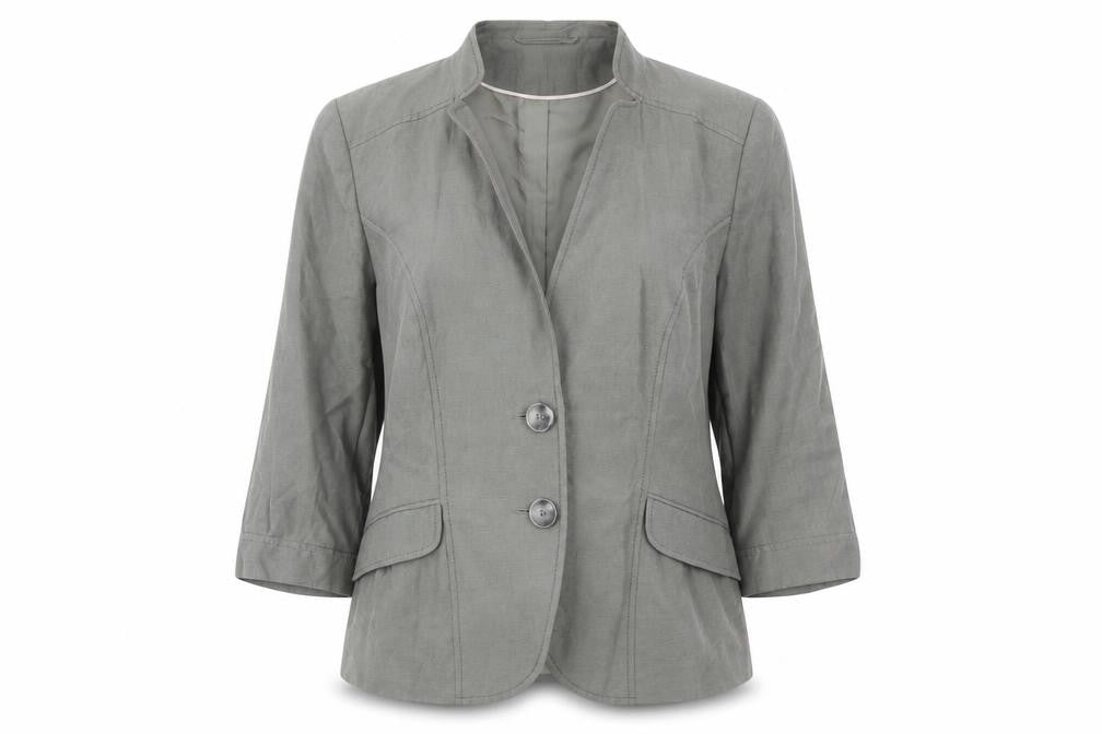 Viyella Women's Grey Blazer Size 14 - Excellent Condition