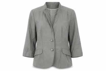 Viyella Women's Grey Blazer Size 14 - Excellent Condition