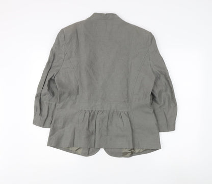 Viyella Women's Grey Blazer Size 14 - Excellent Condition