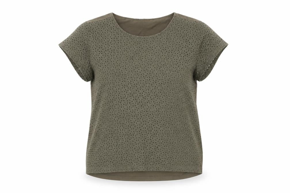 White Label Women's Green Basic Top, Size 16