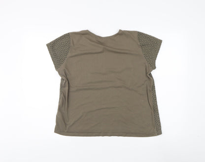 The White Company Women's Green Basic Top, Size 16