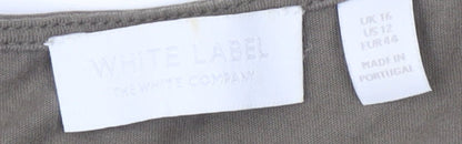 The White Company Women's Green Basic Top, Size 16