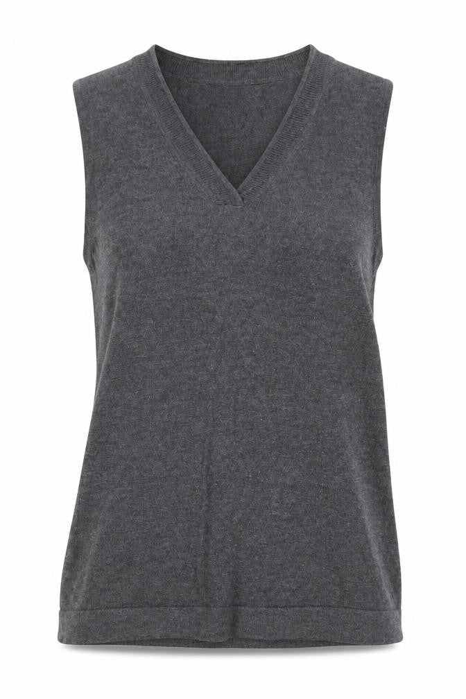 Austin Reed Women’s Grey V-Neck Sleeveless Tank - Medium