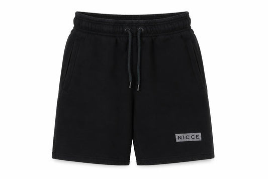 NICCE Men's Black Sweat Shorts, Size S, Casual Wear