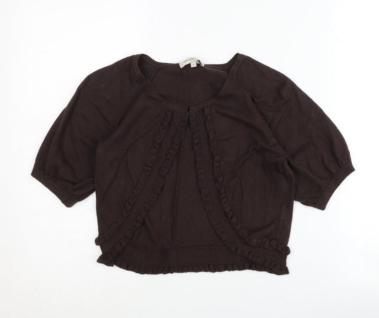 Rocha John Rocha Women's Brown Short Sleeve Jumper