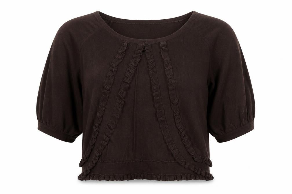 Rocha John Rocha Women's Brown Short Sleeve Jumper
