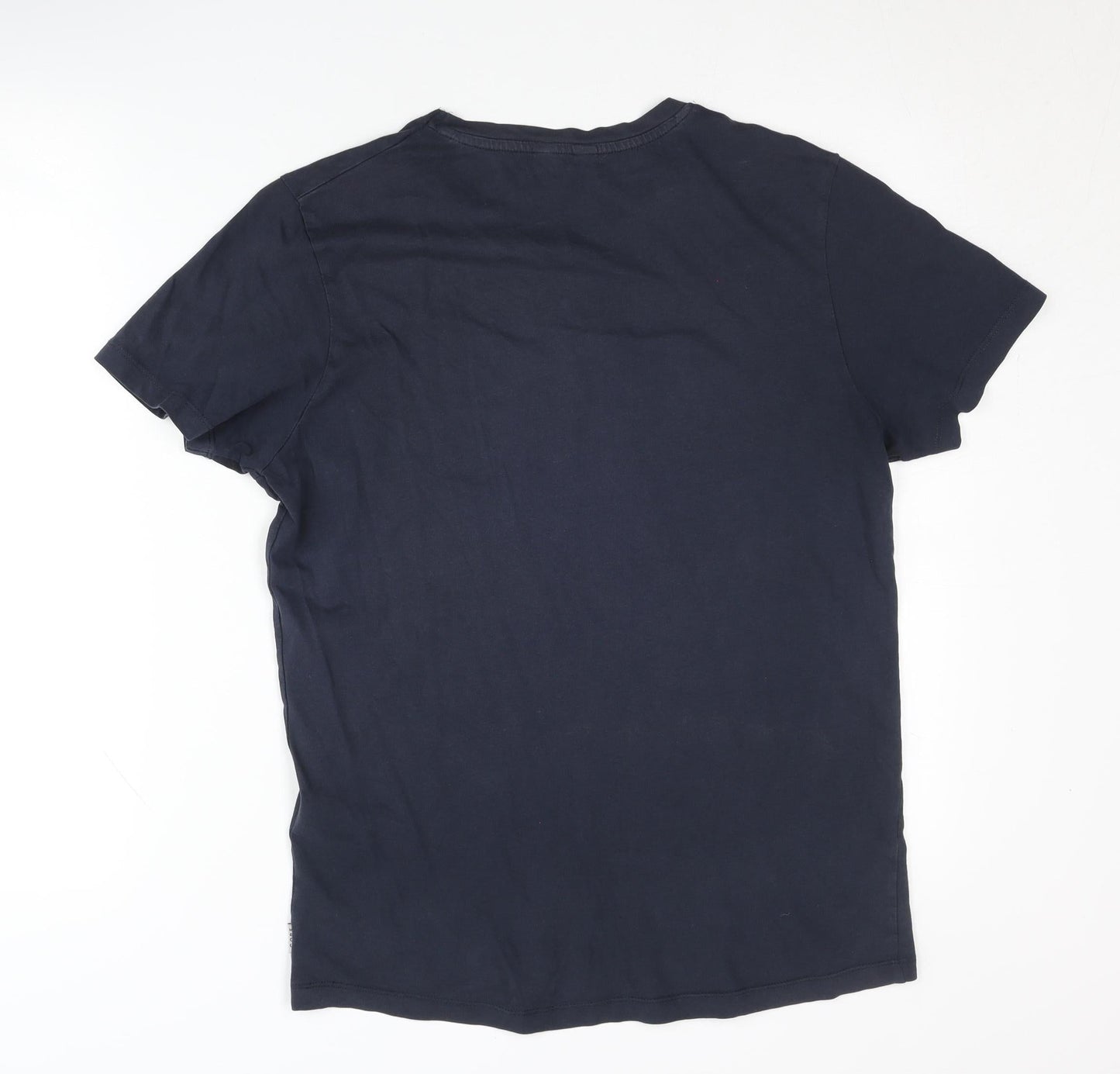 Jack & Jones Men's Blue Graphic Print T-Shirt, S