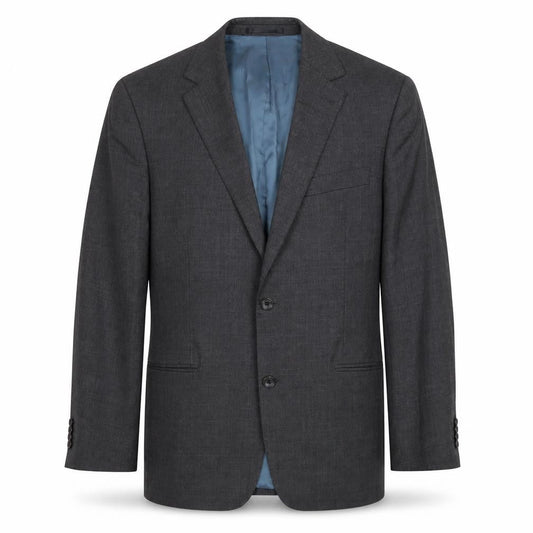 T.M. Lewin Men's Grey Wool Blazer, 40R, Classic Fit