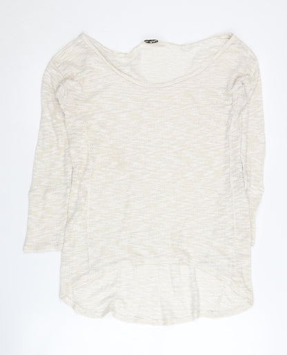 Additional front view of Miss Selfridge Women’s Ivory Jumper, size UK 10