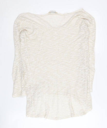 Back view of Miss Selfridge Women’s Ivory Jumper, size UK 10