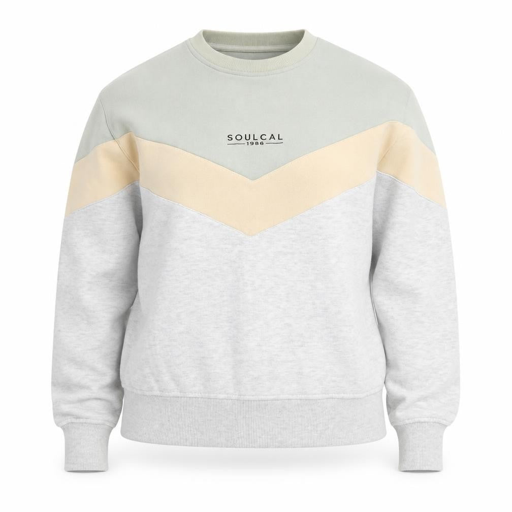 SoulCal Women's Grey Beige Pullover Sweatshirt Size 8