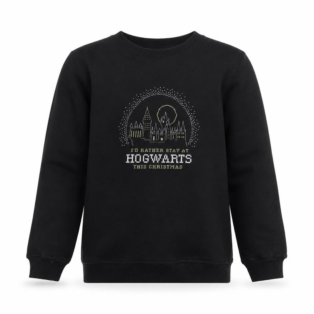 Harry Potter Boys Black Christmas Sweatshirt 11-12 Years