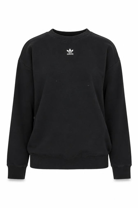 Adidas Women's Black Crew Neck Sweatshirt Size UK 8