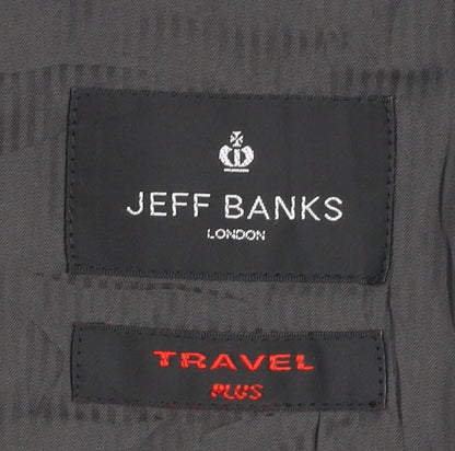 Jeff Banks Men’s Grey Blazer Regular Fit 44