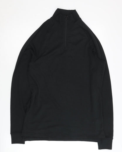 Trespass Men's Black Medium Zip Sweatshirt