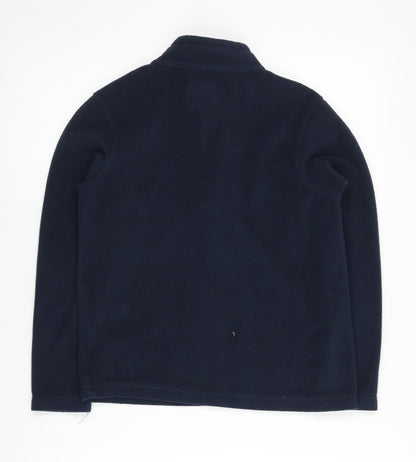 Back view of Regatta boys’ blue fleece pullover sweatshirt, size 13