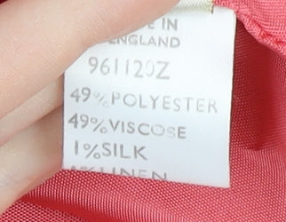Viyella Women's Pink Blazer UK 16 Short Sleeve