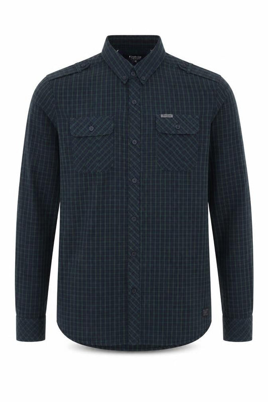 Firetrap Men's Multicoloured Check Long Sleeve Shirt
