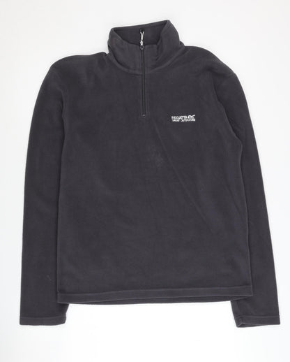 Regatta Men's Black High Neck Pullover Sweatshirt S