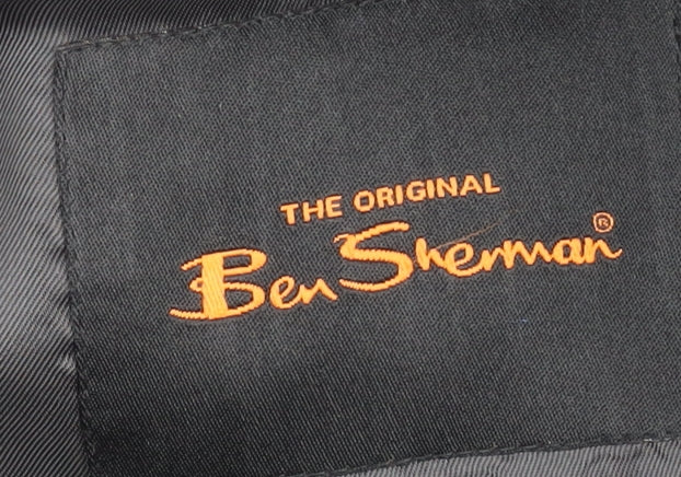 Ben Sherman Grey Striped Men's Blazer, Size 44, Regular