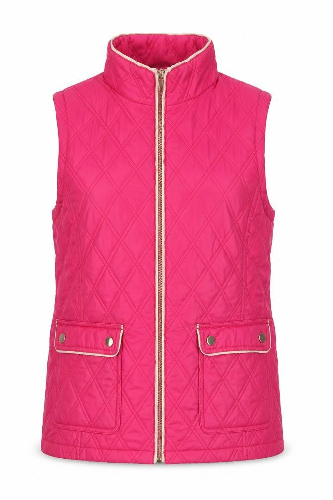 Classics Women's Pink Quilted Waistcoat Size 10 Casual