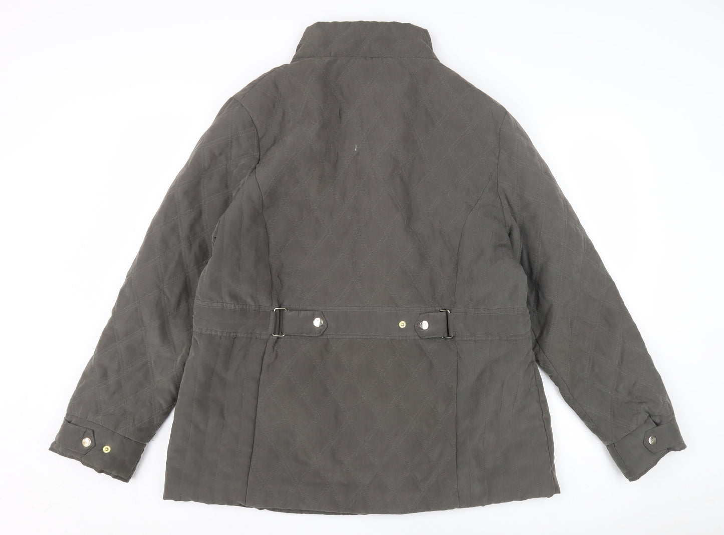 EWM Women's Grey Quilted Jacket Size 14
