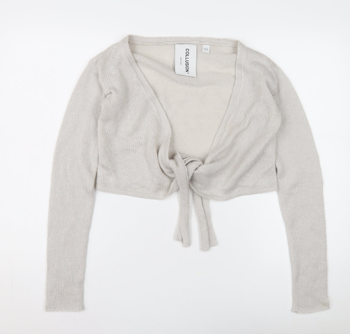 Collusion Womens Ivory Cardigan UK 10