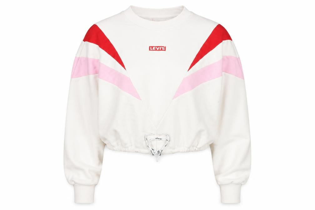 Levi's Women's White Pullover Sweatshirt XS