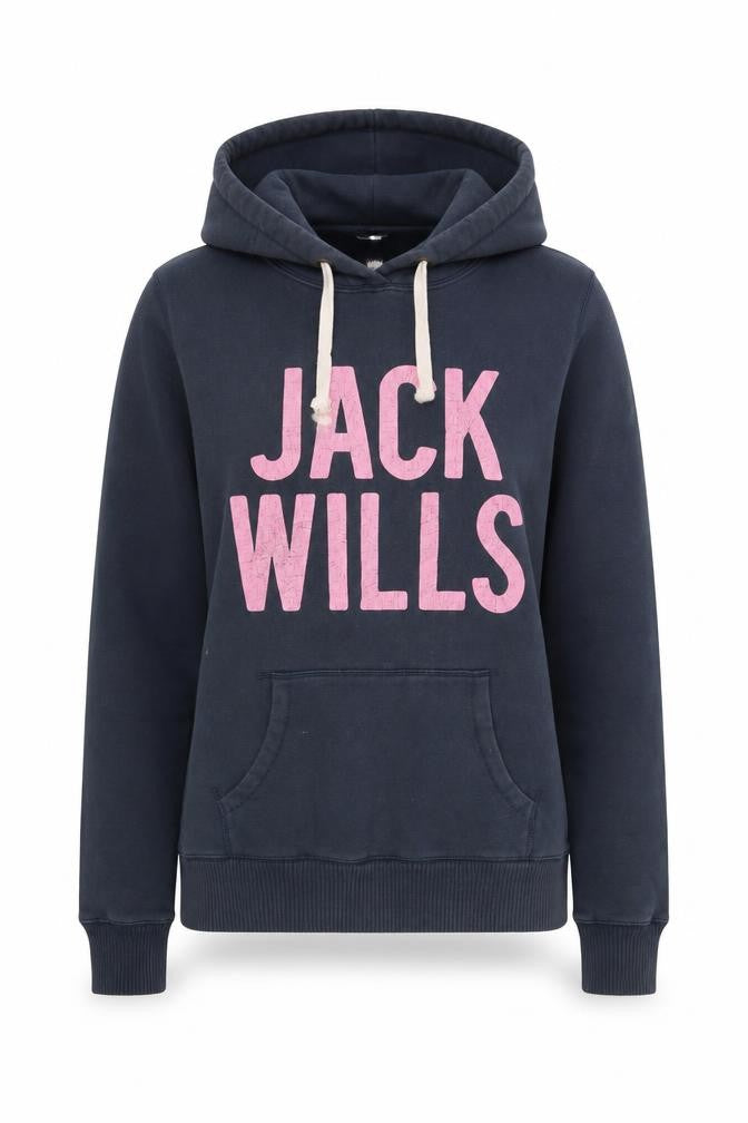 Jack Wills Women's Blue Pullover Hoodie Size 12