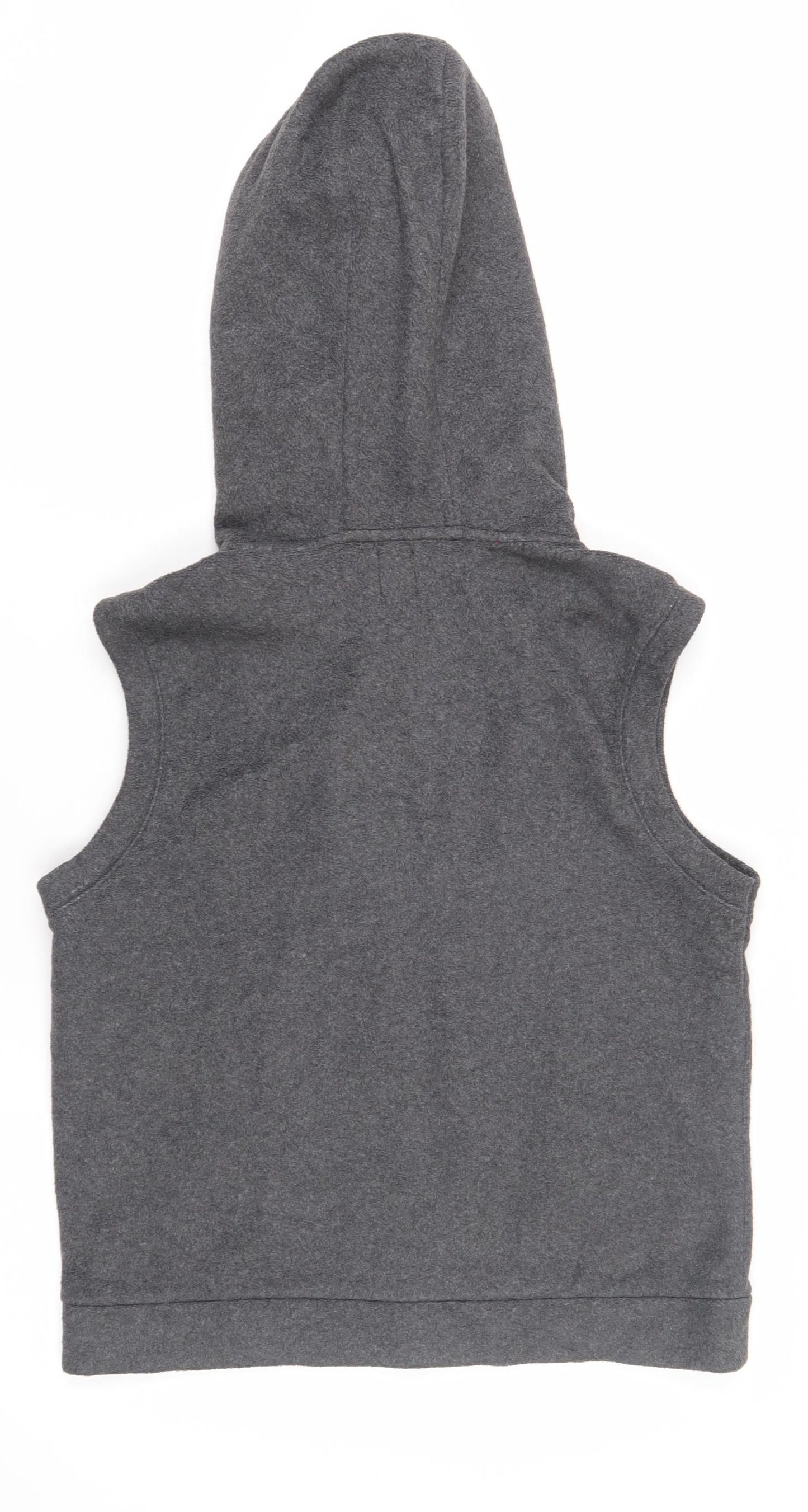 GAP Women's Grey Sleeveless Hooded Waistcoat Size M