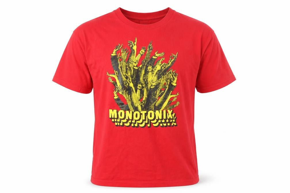 B&C Collection Red Monotonix Graphic Men's T-Shirt M