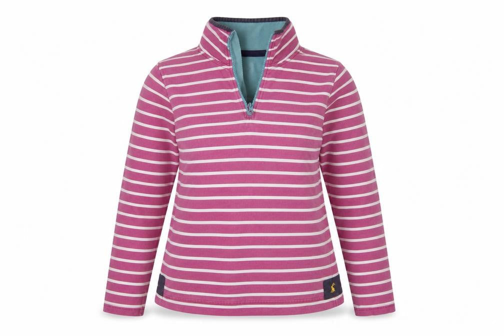Joules Originals Women's Pink Striped Sweatshirt M