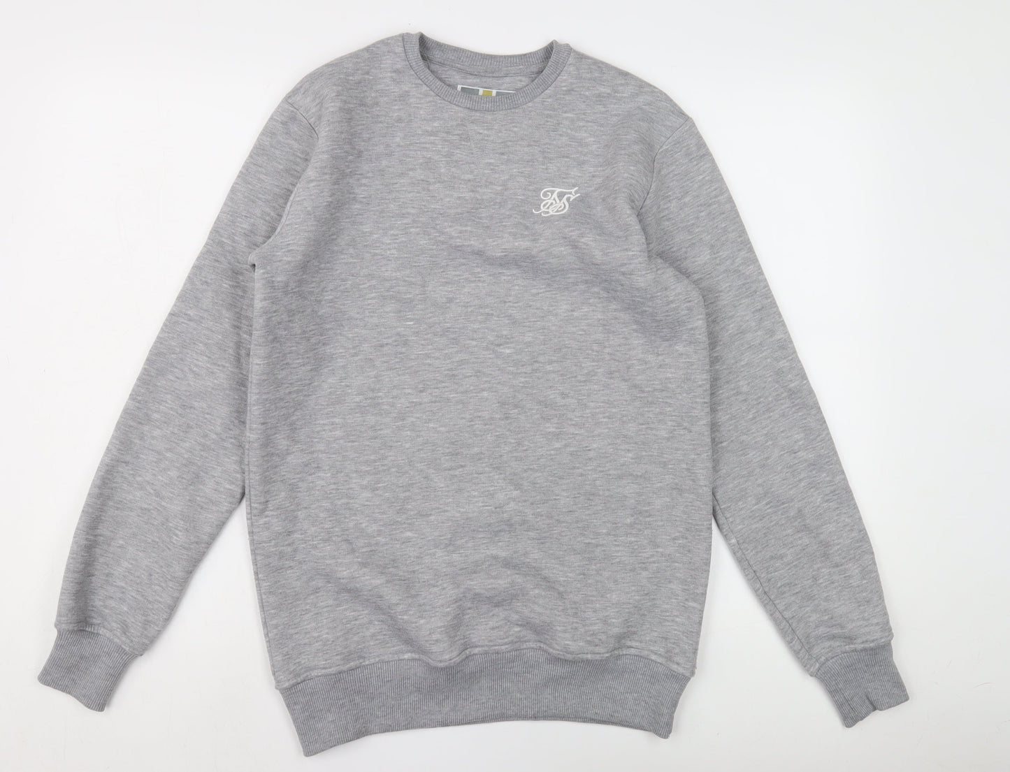SikSilk Men's Grey Pullover Sweatshirt XS