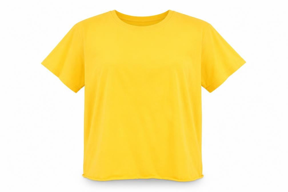 Disney Yellow Cartoon T-Shirt, L, Casual Summer Style