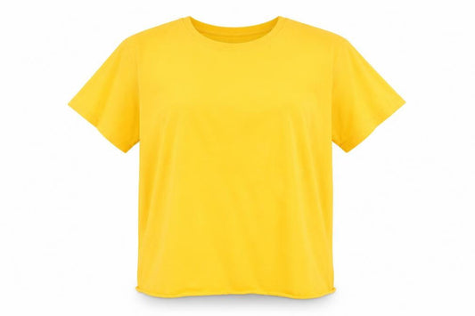 Disney Yellow Cartoon T-Shirt, L, Casual Summer Style