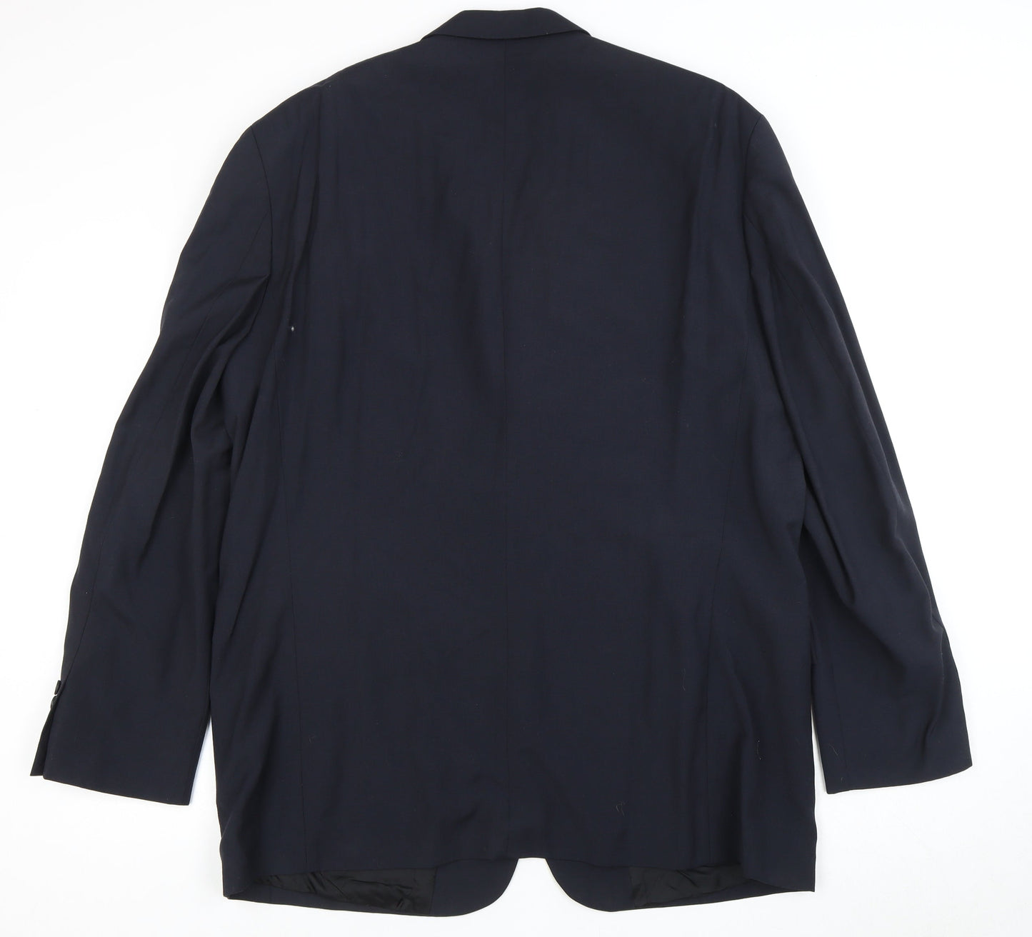 Moss Men’s Blue Wool Suit Jacket, Size 46R Formal Wear