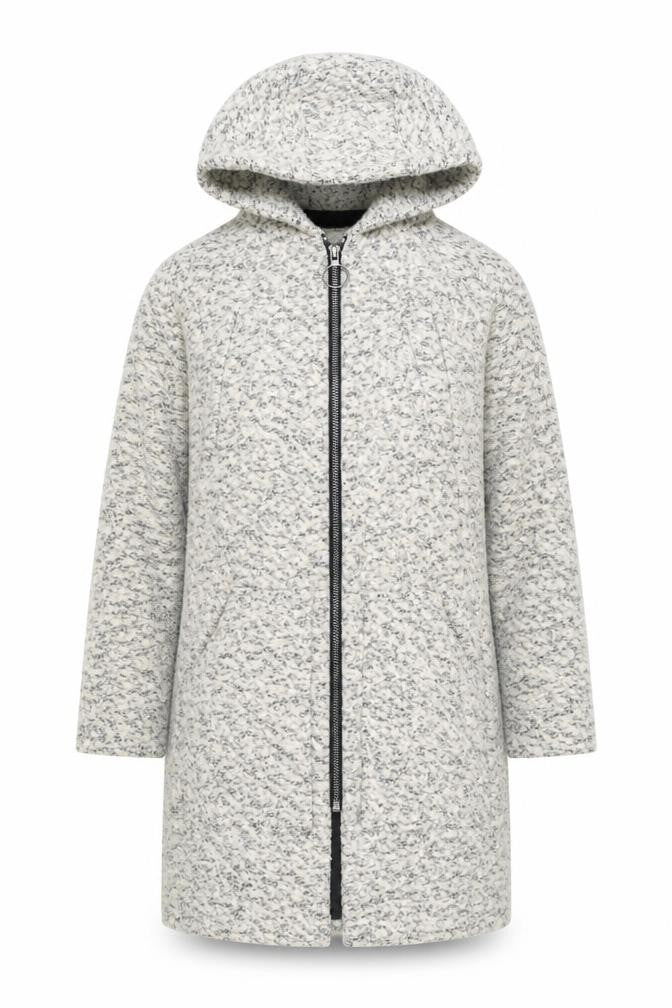 ASOS Women's Grey Hooded Long Sleeve Jacket Size 8