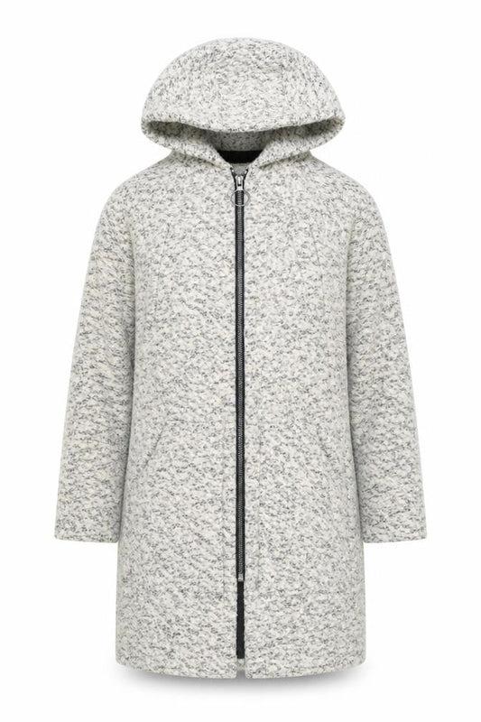 ASOS Women's Grey Hooded Long Sleeve Jacket Size 8