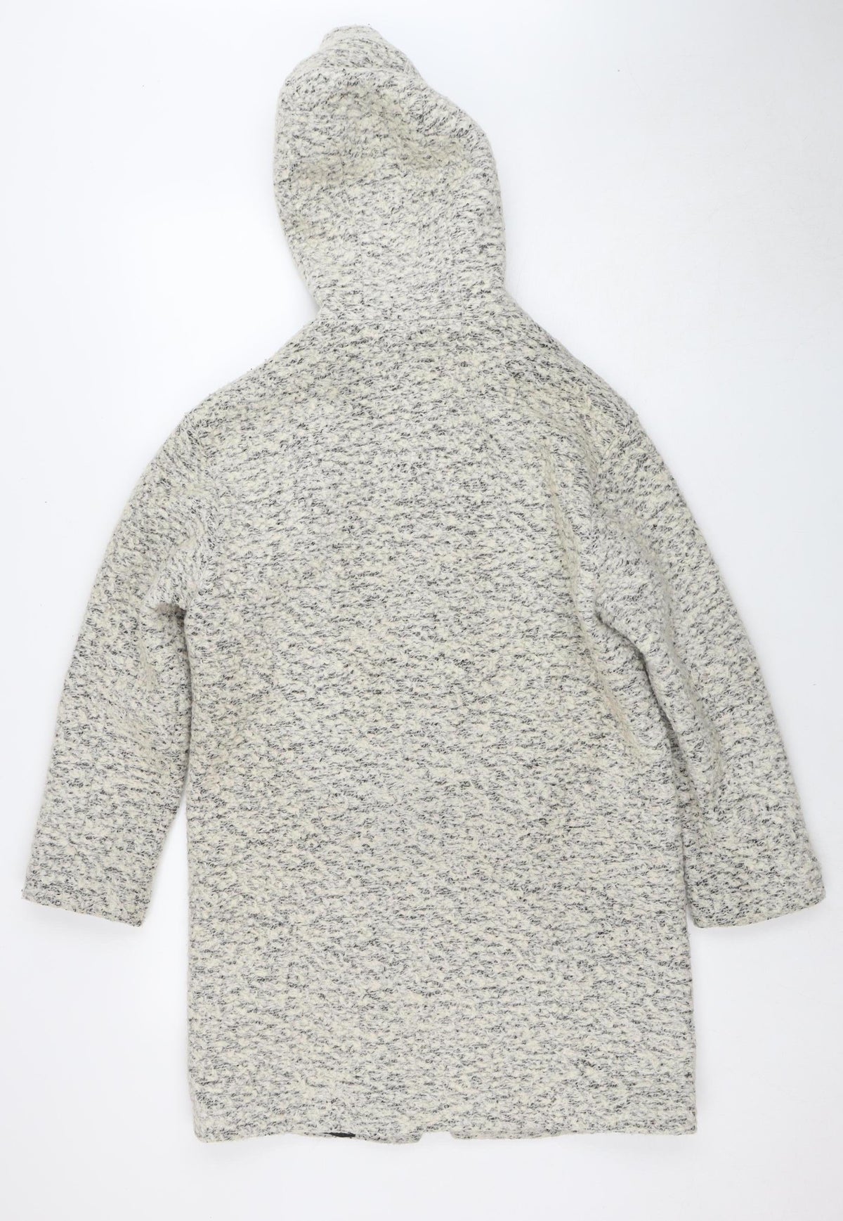 ASOS Women's Grey Hooded Long Sleeve Jacket Size 8