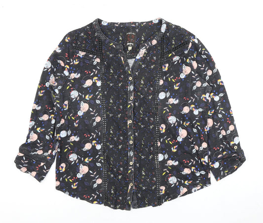 Mantaray Women's Multicoloured Floral Blouse Size 14