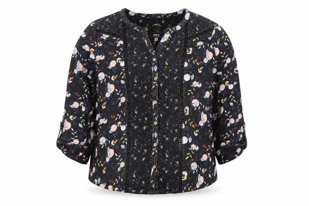 Mantaray Women's Multicoloured Floral Blouse Size 14