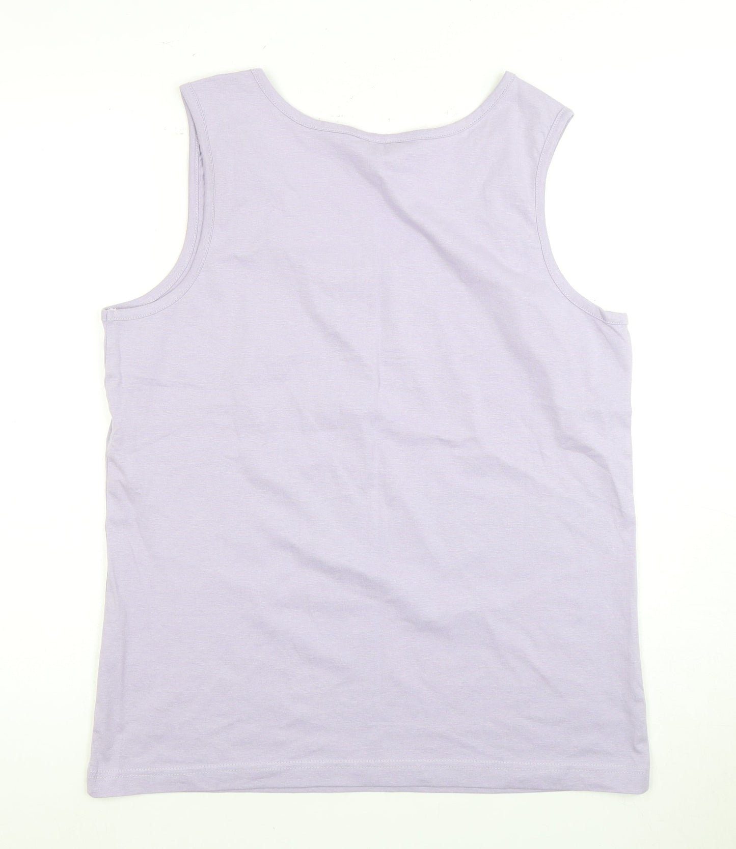 Gildan Women's Purple Cotton Tank Top - Medium