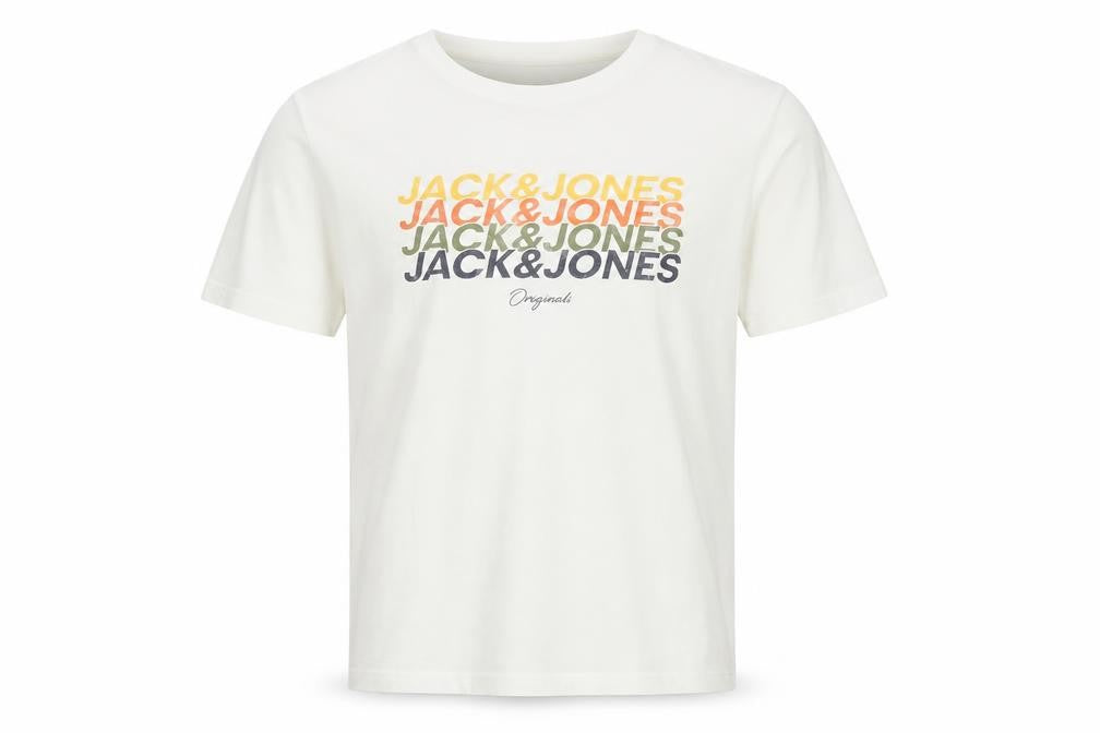 Jack & Jones Men's White L Graphic Print T-Shirt