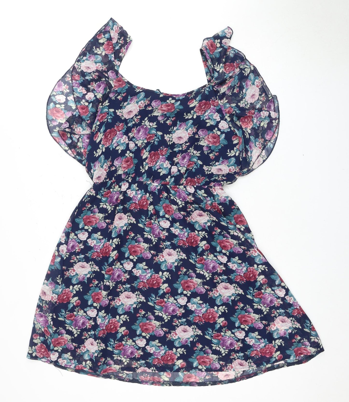 New Look Women's Floral A-Line Dress, Size 12