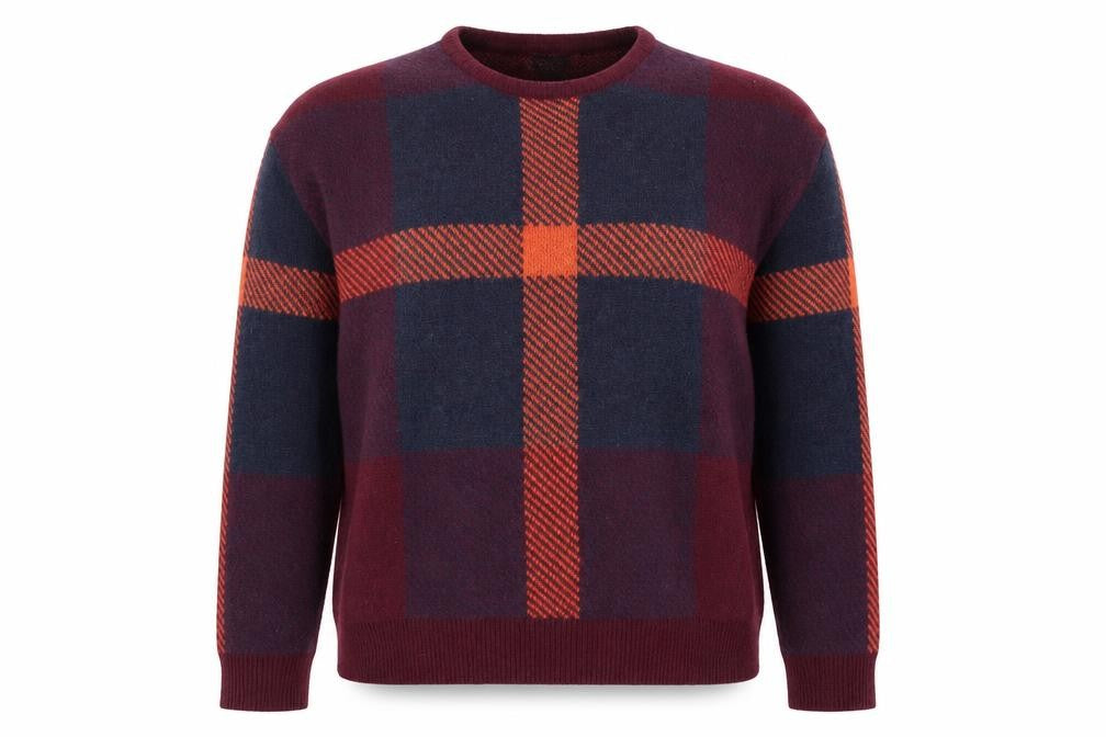 Vila Women's Multicoloured Long Sleeve Check Jumper